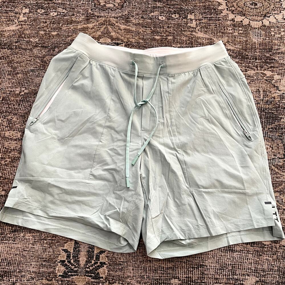 Lululemon License to Train Linerless Short 7" Mint Green Men's Size M